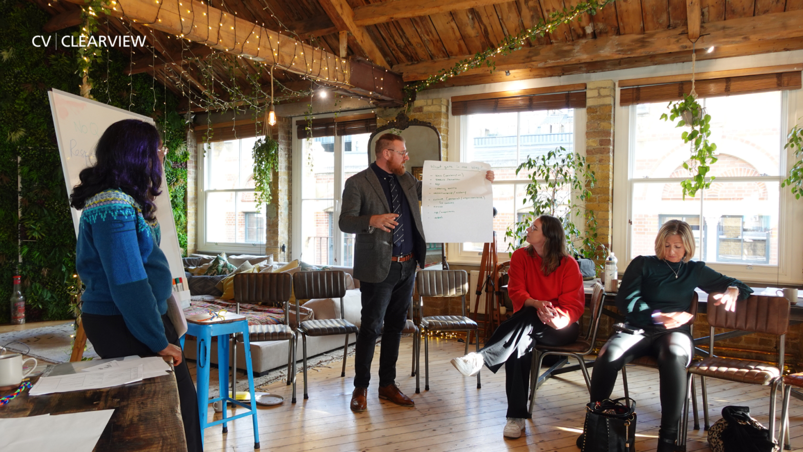 CEO Kirk Ward delivering a client workshop